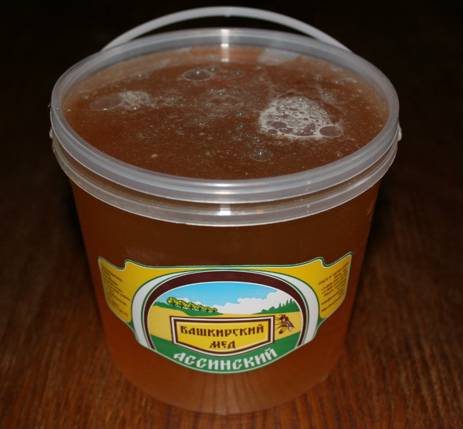 Мёд башкирский горный цветочный-липовый